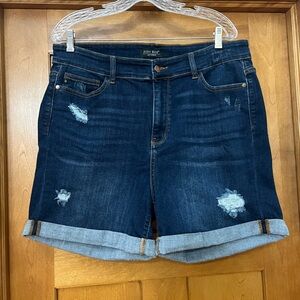 Judy Blue Rolled Denim Shorts Size XL